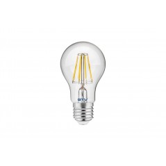 Filamentinė LED lempa E27 8W 3000K A60  - 1