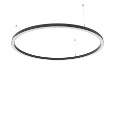 Žiedo formos šviestuvas 34W Slim juodas Diametras 920mm