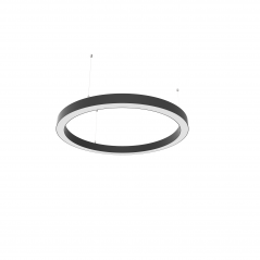 Žiedo formos šviestuvas juodas diametras 910mm