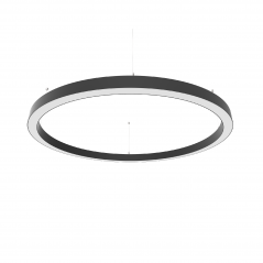 Žiedo formos šviestuvas juodas diametras 1270mm  - 1