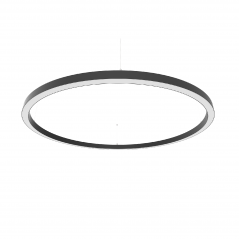 Žiedo formos šviestuvas juodas diametras 1780mm  - 1