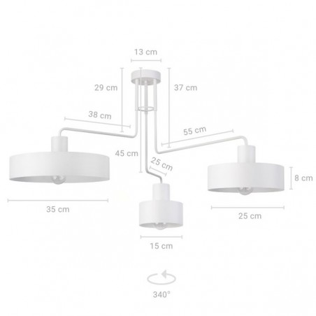 Ceiling Luminaire VASCO 31554