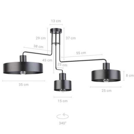 Ceiling Luminaire VASCO 31553