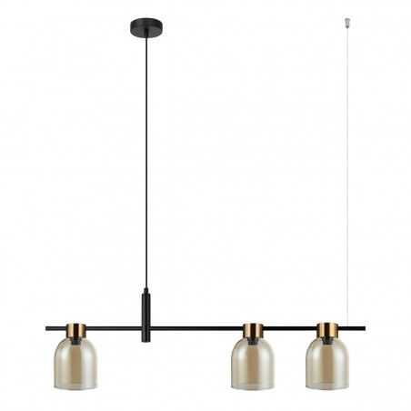 Suspended luminaire Servio  PND-66892-3-BK-AMB  - 1