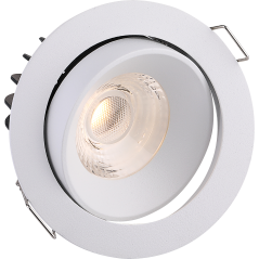 Įmontuojamas reguliuojamas LED šviestuvas NOBLE R1028, 10W, 3000K, 36°, garantija 10 metų