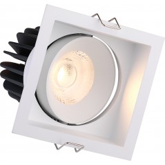 Įmontuojamas reguliuojamas LED šviestuvas ANGELO R1237, 15W, 3000K, 60°, garantija 10 metų