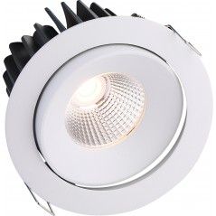 Dimeriuojamas įmontuojamas reguliuojamas LED šviestuvas NOBLE R1038, 15W, 3000K, 24°, garantija 10 metų