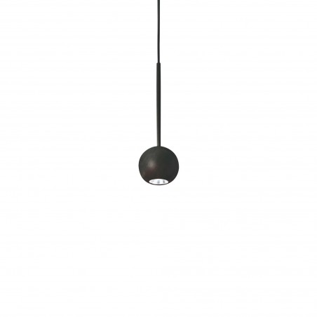 Suspended luminaire Archimede Sp Sfera Nero  - 1