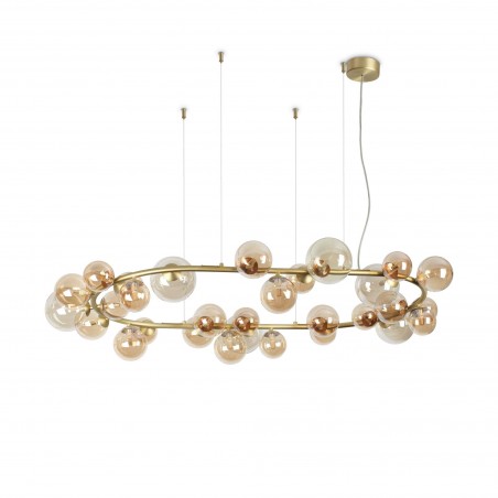 Suspended luminaire Perlage Sp30 Ambra  - 1