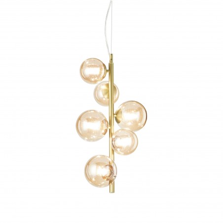 Suspended luminaire Perlage Sp6 Ambra  - 1
