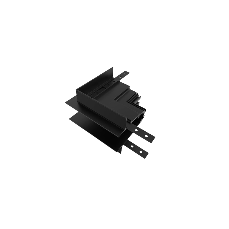 Track R35-2 wall angle connection element, OUT, black