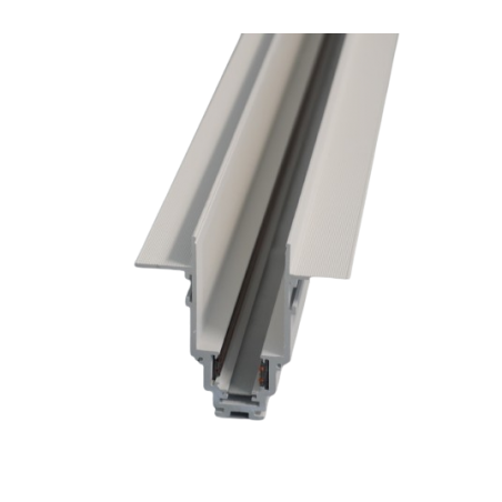 Magnetinis bėgelis, berėmis užglaistomas baltas R35-2 2000mm  - 2