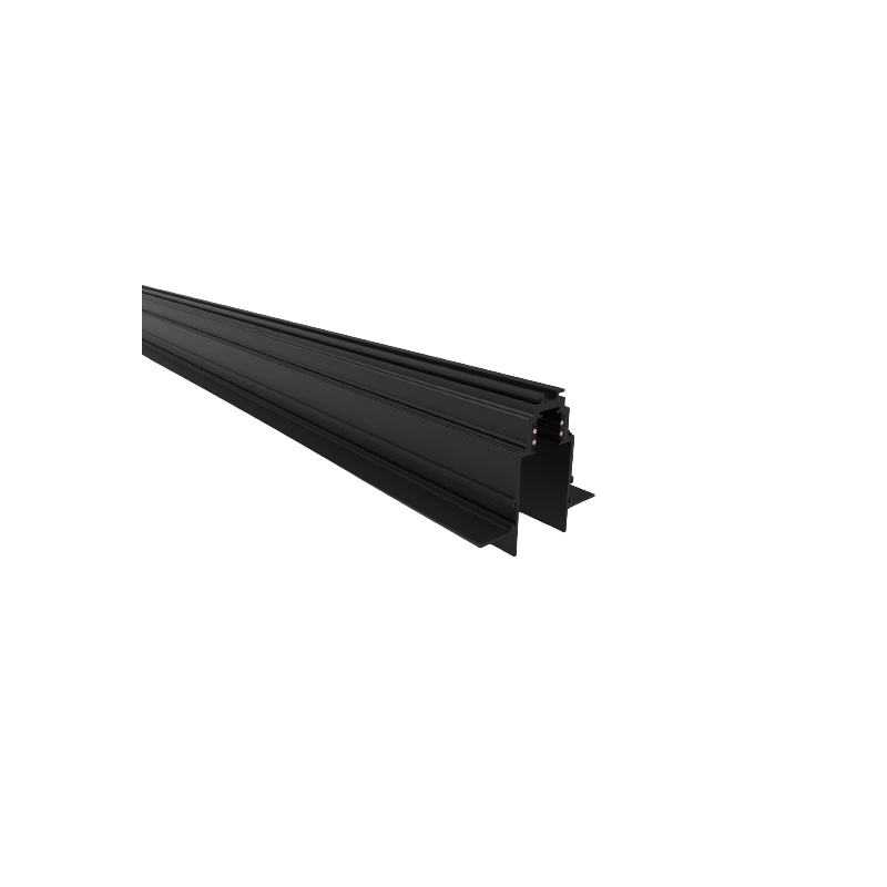 Magnetic track, frameless covered black R35-2 2000mm