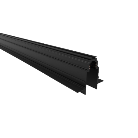 Magnetinis bėgelis, berėmis užglaistomas juodas R35-2 1000mm  - 2