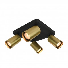 Ceiling luminaire Nesto  SPL-23436-4S-BK-BRSS  - 1