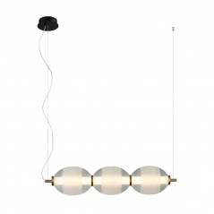 Suspended luminaire Rinot  PND-45372-3-WH-CL  - 1