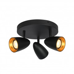 Ceiling luminaire Tino  SPL-36748-3R-BK-GD  - 1