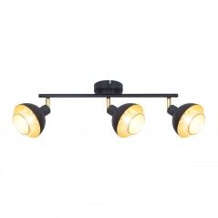 Ceiling luminaire Savio SPL-27357-3-BK-GD