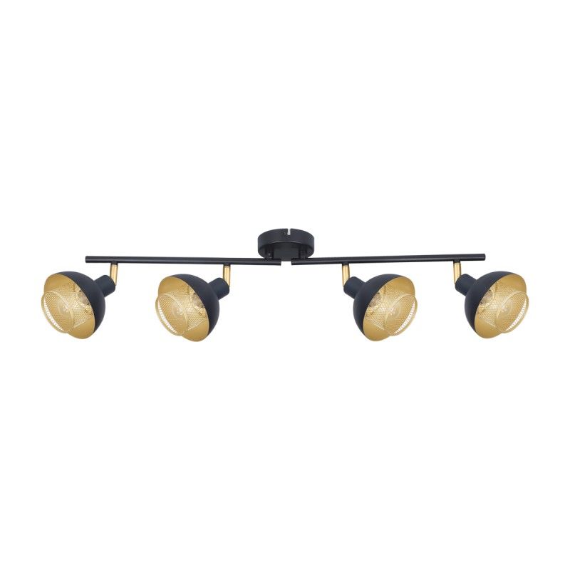 Ceiling luminaire Savio  SPL-27357-4-BK-GD