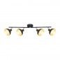 Ceiling luminaire Savio  SPL-27357-4-BK-GD