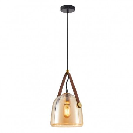 Suspended luminaire Solta  PND-24342-1-BK-AMB  - 1