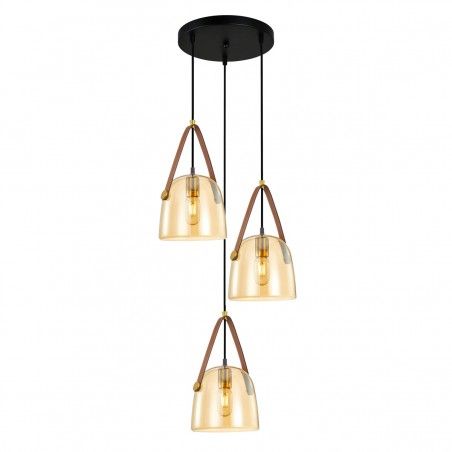 Suspended luminaire Solta  PND-24342-3A-BK-AMB  - 1