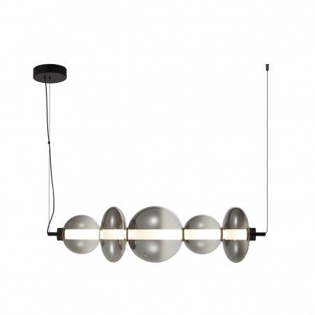 Suspended luminaire Sonte  PND-24352-40W-BK-SG  - 1
