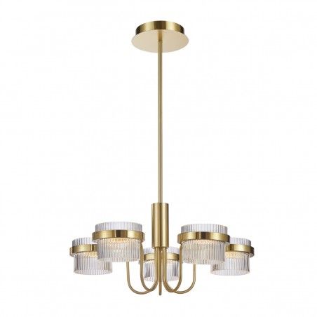 Suspended luminaire Tiara  PND-77362-5-40W-GD  - 1