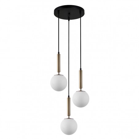 Suspended luminaire Ravena  PND-2324-3A GD+OPAL  - 1