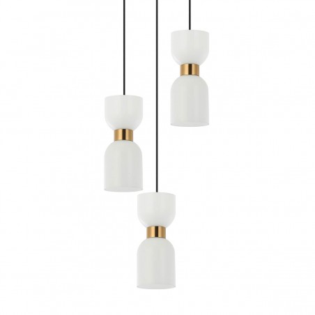 Suspended luminaire Monza  PND-57602-3-BK+BRO  - 1