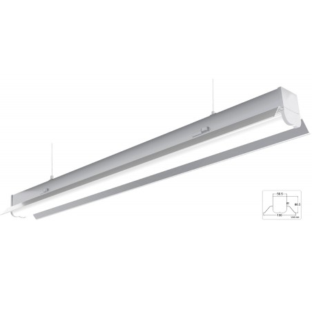 Linijinis šviestuvas LIN1A 80W 8800lm 4000K, ilgis 2,4M  - 1