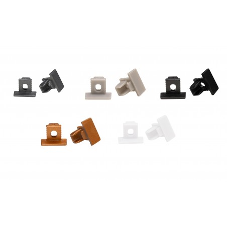 LED profile VLT-XT-293 back cover, color: black, white, gold, silver, anthracite