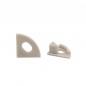 LED profile VLT-XT-407 back cover, color: black, white, gold, silver, anthracite