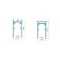 Magnetic track surface / suspension black S20 1000mm