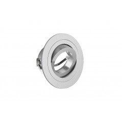 Mounted round luminaire MORENA, silver color, ajustable           - 1
