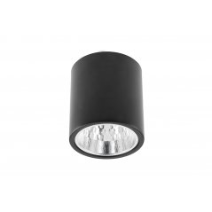 Paviršinis apvalus šviestuvas DRAGO, juodas, 133x148mm  - 1