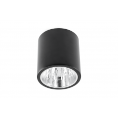 Paviršinis apvalus šviestuvas DRAGO, juodas, 172x180mm  - 1