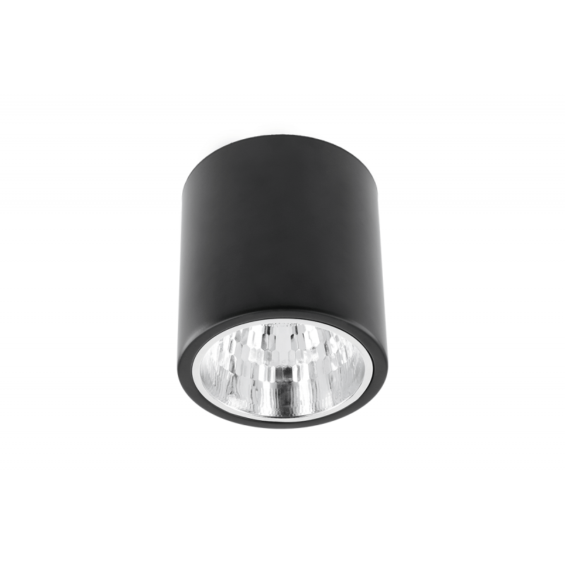 Paviršinis apvalus šviestuvas DRAGO, juodas, 172x180mm  - 1