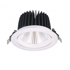 Įmontuojamas reguliuojamas LED šviestuvas NOBLE R1133, 25W, 3000K, 38°, garantija 10 metų  - 1